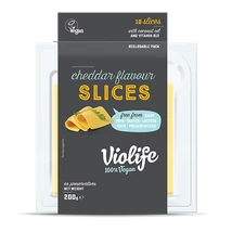 Violife vegán cheddar ízesítésű szeletek 200g
