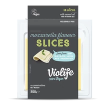Violife vegán mozzarella ízesítésű szeletek 200g