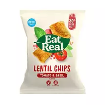 Eat real lencse chips paradicsom bazsalikom 40g