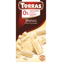 Torras Fehércsokoládé hozzáadott cukor nélkül 75g