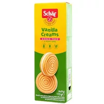 Schar cukormentes, gluténmentes, vanília krémmel töltött keksz Vanilla Creams (4*29g)115g