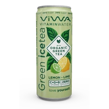 Viwa Vitamintea citrom-lime ízű zöld tea 330ml (gluténmentes)