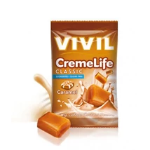 VIVIL Hozzáadott Cukormentes Tejszínes-Karamellás keménycukorka 60 g