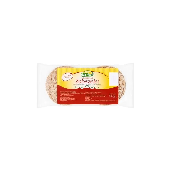 Nett food puffasztott zab tallér 50 g