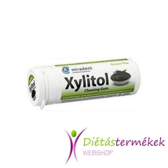 Xylitol rágógumi Zöld Tea 30 db