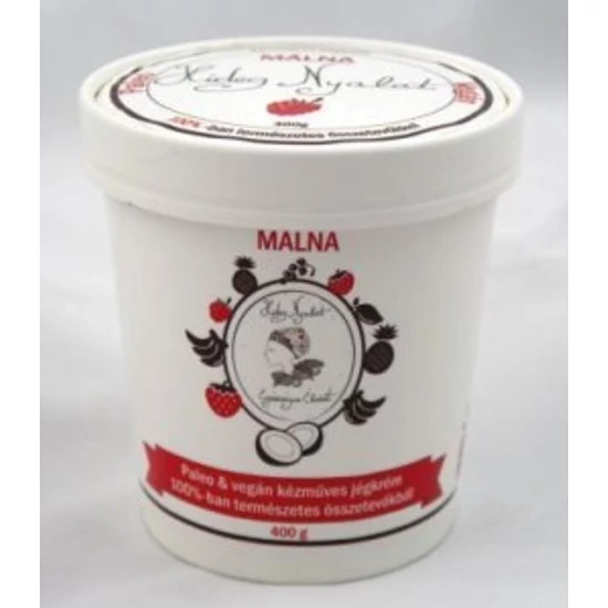 Hideg nyalat Málna jégkrém (gluténmentes, tejmentes, paleo, vegán) 450ml közepes