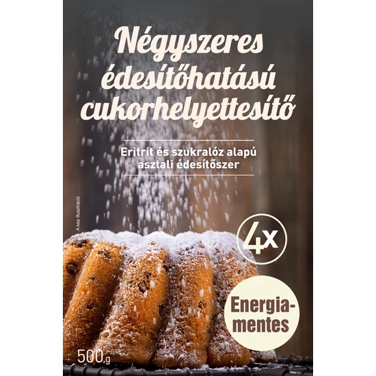 FM Négyszeres édesítőhatású cukorhelyettesítő (eritrit, szukralóz alapú) 500g