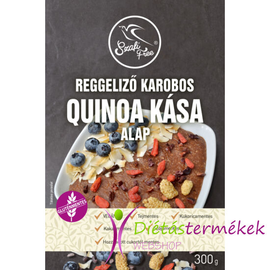 Szafi Free Reggeliző Karobos Quinoa kása alap 300 g (Gluténmentes, tejmentes, tojásmentes)