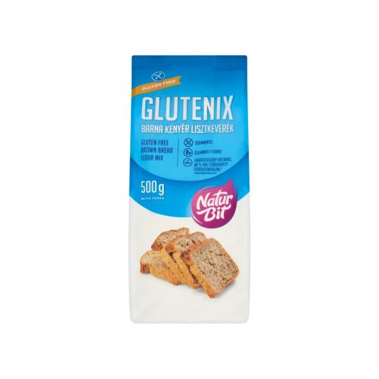 Glutenix gluténmentes Barna kenyér sütőkeverék 500 g