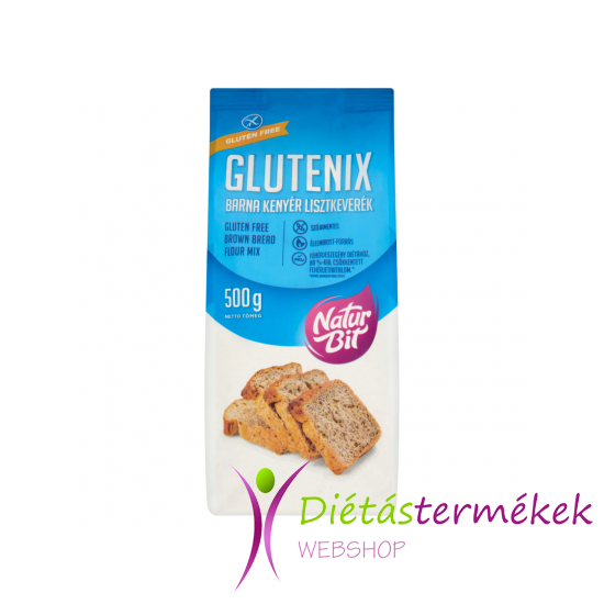 Glutenix gluténmentes Barna kenyér sütőkeverék 500 g