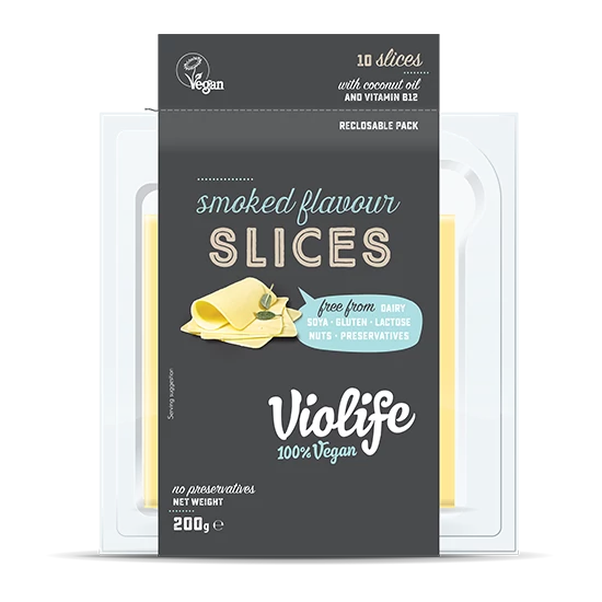 Violife vegán füstölt ízesítésű szeletek 200g