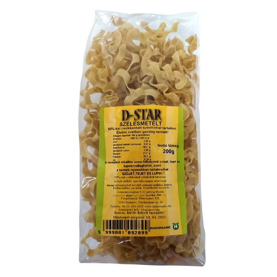 D-STAR SZÉLESMETÉLT tészta 200 g