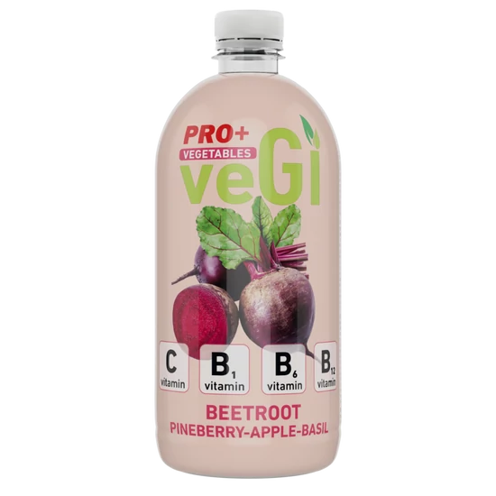 PRO+ VEGI cékla-eper bazsalikom ízű üditíőital 750 ML