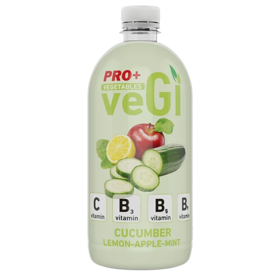PRO+ VEGI uborka-citrom-menta ízű üdítőital 750ml