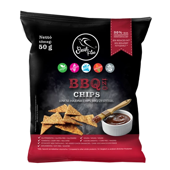 Szafi Free BBQ ízű chips (gluténmentes) 50g