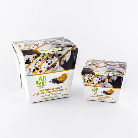 ALL IN Keksz-karamell jégkrém (paleo, vegán, gluténmetes, tejmentes) 120g
