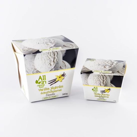 ALL IN Vanília jégkrém (paleo, vegán, gluténmetnes, tejmentes) 120g