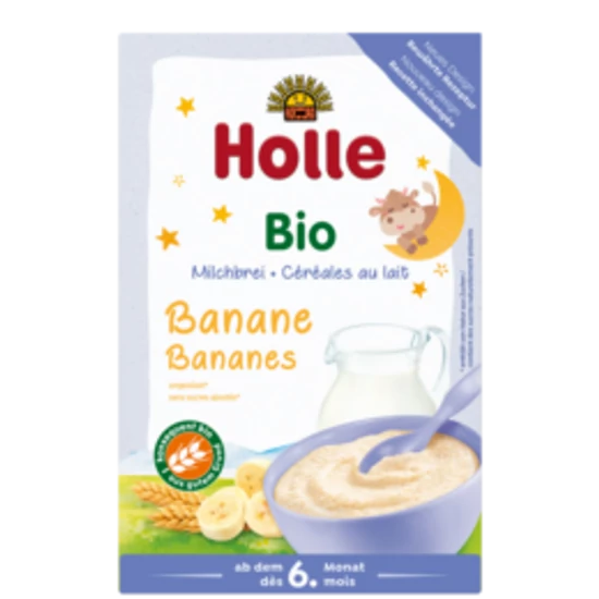 Holle Bio Banános tejkása 250g