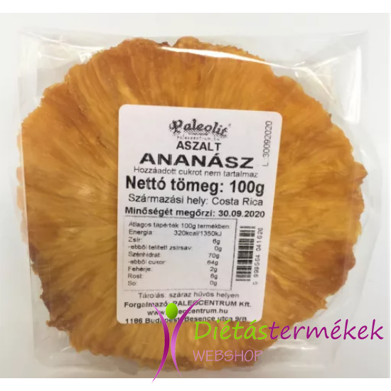 Paleolit aszalt ananász (hozzáadott cukormentes) 100 g