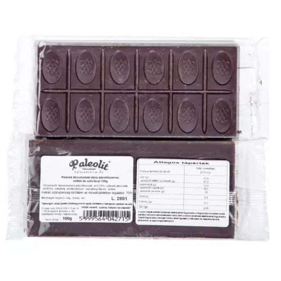 Paleolit étcsokoládé tábla 100 g