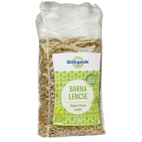 Biorganik barna lencse (bio)  500 g