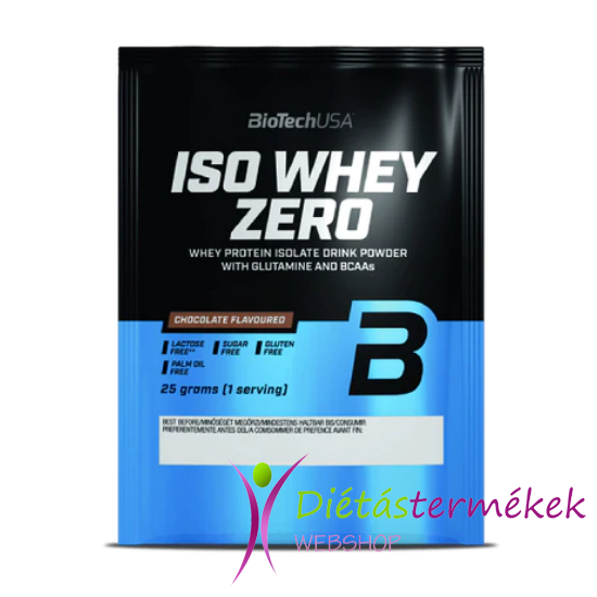Biotech USA ISO Whey Zero laktózmentes fehérjepor (Csoki) 25 G