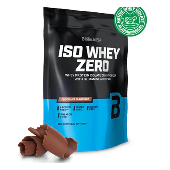 Biotech USA ISO Whey Zero laktózmentes fehérjepor (Vaníliás) 500 G