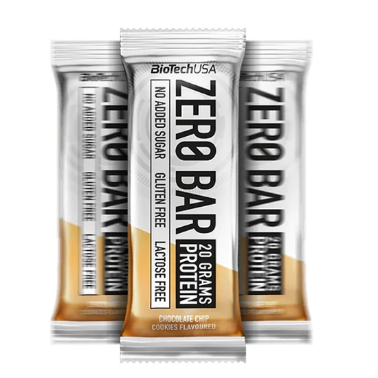 BIOTECH ZeroBar fehérje szelet chocolate chip cookies 50 g