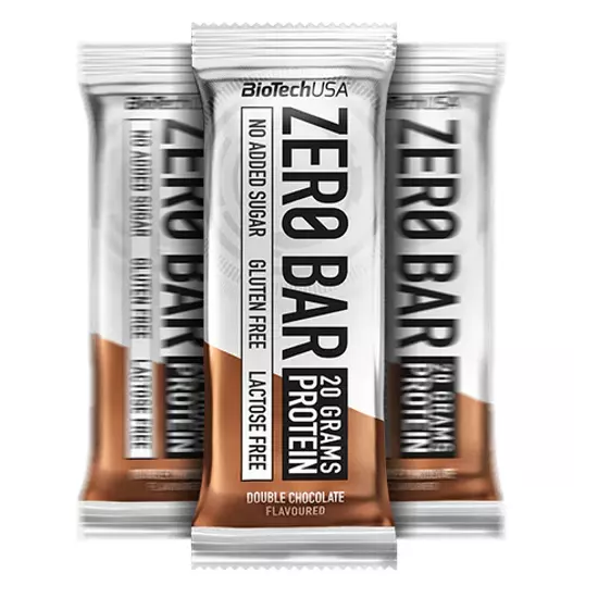 ZeroBar fehérjeszelet dupla csokoládé 50 g