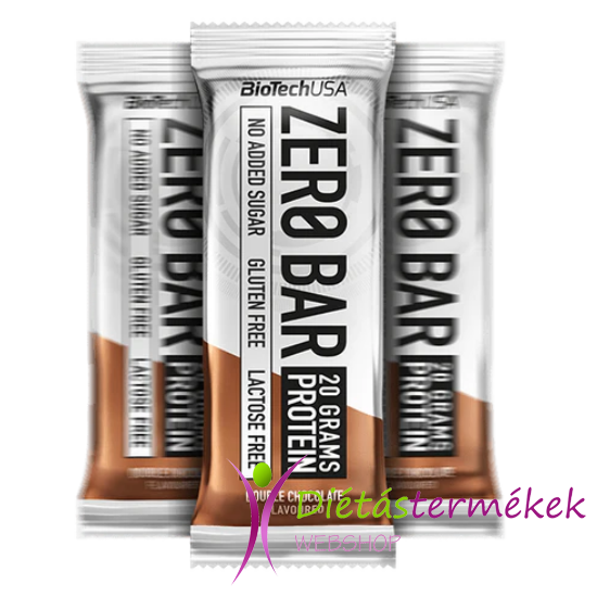 ZeroBar fehérjeszelet dupla csokoládé 50 g