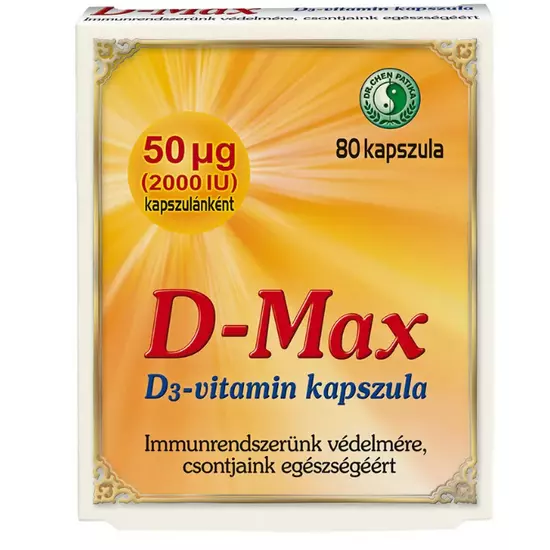 Dr. Chen D-Max D3-Vitamin kapszula 80 db