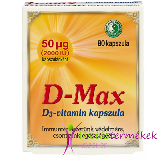 Dr. Chen D-Max D3-Vitamin kapszula 80 db