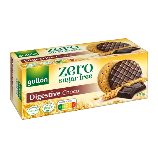 Gullon Choco Digestive keksz (hozzáadott cukormentes) 270 g