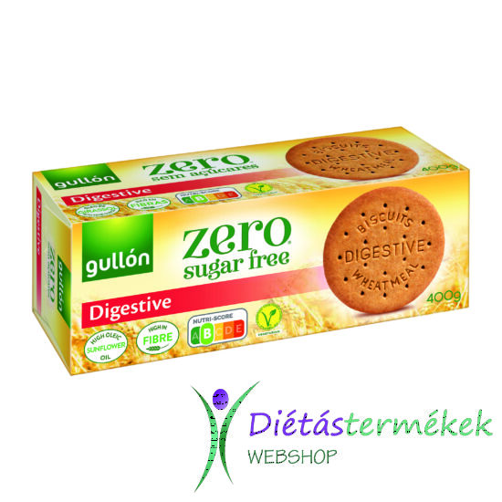 Gullon Digestive diet nature korpás keksz (hozzáadott cukormentes) 400 g
