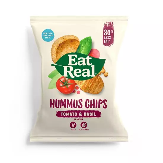 Eat real csicseriborsó chips paradicsomos bazsalikomos 45g