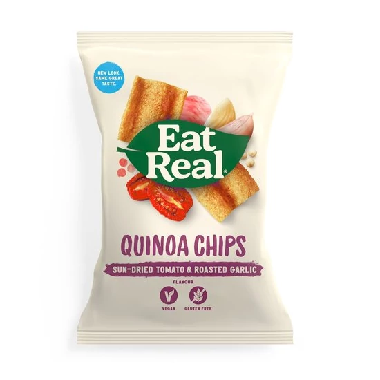 Eat real quinoa chips paradicsom sült fokhagyma 30g