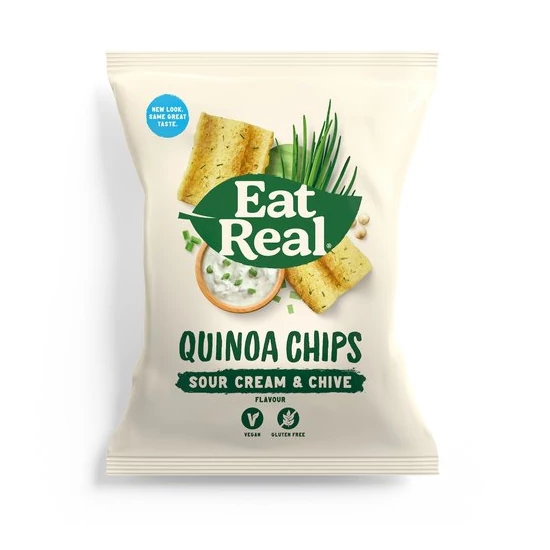 Eat real quinoa chips tejföl-snidling ízű 30g