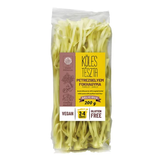Éden Prémium kölestészta szélesmetélt petrezselyem-fokhagyma (vegán) 200g