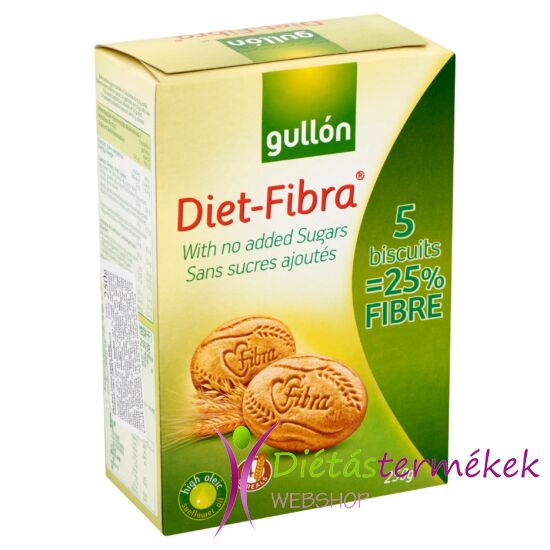 Gullon Diet Fibra rostos keksz (hozzádott cukormentes) 250 g