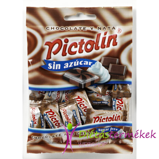 PICTOLIN Hozzáadott cukormentes csokoládé ízű cukorka 65 g