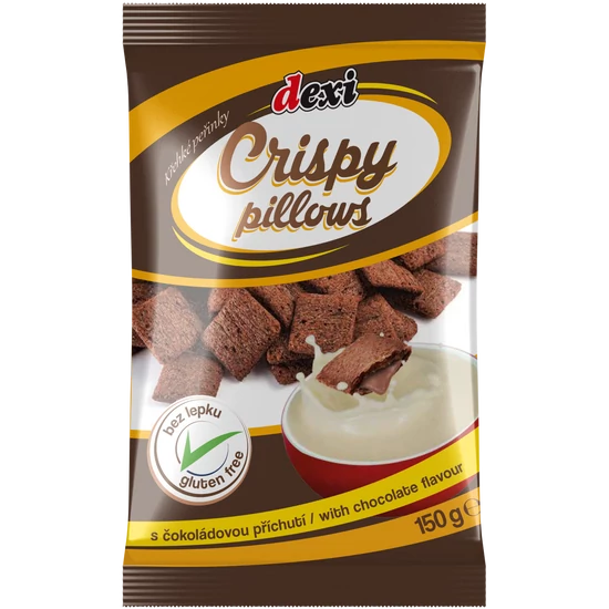 Dexi Crispy pillows chocolate csokoládé ízesítésű párnák 150g