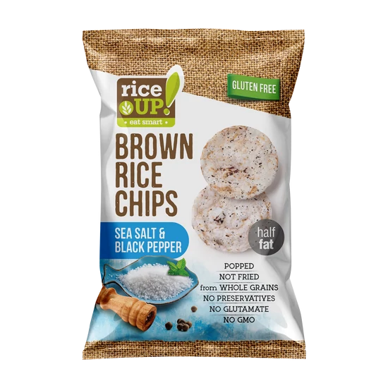 Rice Up Chips Sós és borsos ízű 60g