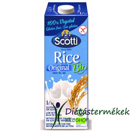 Riso Scotti hozzáadott cukormentes rizsital 1l