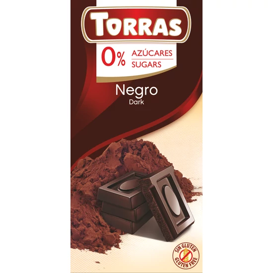 Torras Étcsokoládé hozzáadott cukor nélkül 75 g