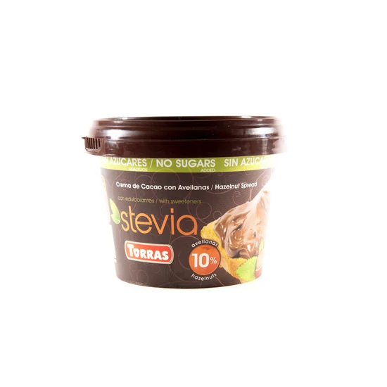 Torras Stevia HOZZÁADOTT CUKORMENTES Mogyorókrém 200 g