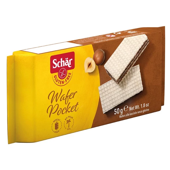 Schär Wafer Pocket gluténmentes mogyorós ostya 50 g