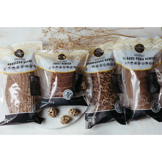 Szafi Bakery Szeletelt Többmagvas kenyér (gluténmentes) 500g