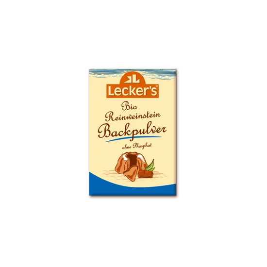 Lecker's bio borkő sütőpor (foszfátmentes) 4x21 g 84 g