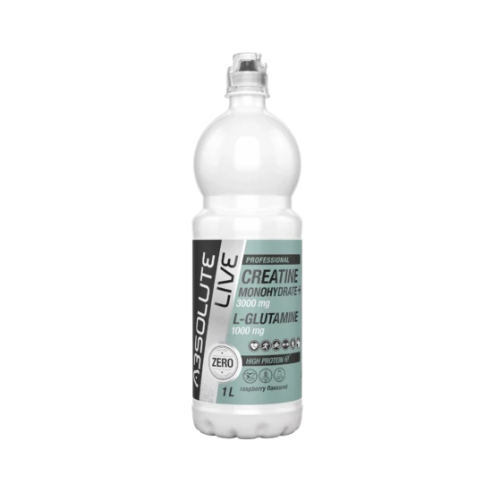 Absolute Live Málna - Kreatin-monohidrát + L-Glutamin 1000ml