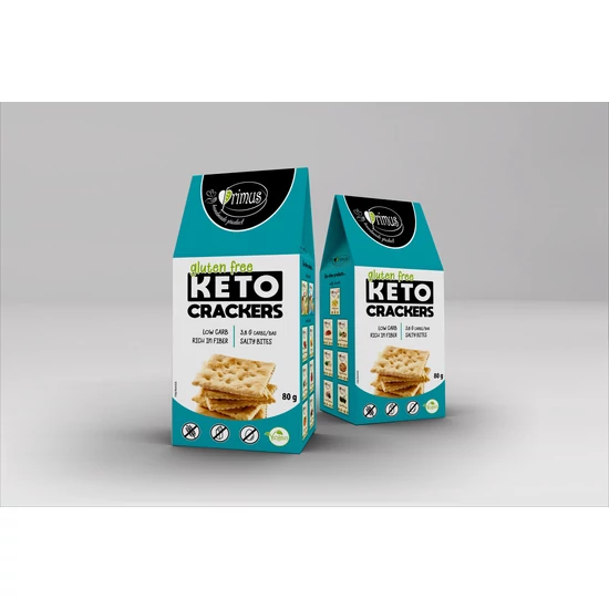 Primus gluténmentes és vegán Keto Crackers 80g